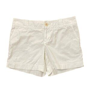 Lilly Pulitzer White Cotton Shorts Womens Size 6 Preppy Vacation Casual